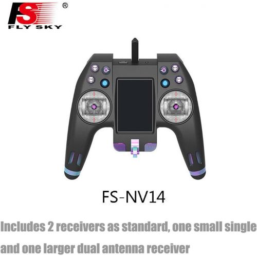  Flysky NV14 FS-NV14 RC Transmitter Remote Controller 2.4G 14CH Touch Screen with FS X8B iA8X Receiver USB Simulator Bluetooth for RC Cross Racing FPV Drone Quadcopter