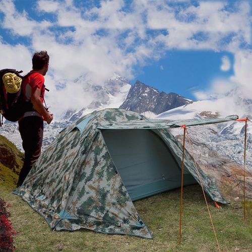 Flytop Pevor 4 Seasons 2 Person Waterproof Dome Hiking Camping Tent (Camouflage)