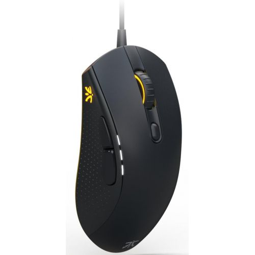  Fnatic Flick 2 Pro Gaming Esports Mouse (Pixart Optical Sensor with 12,000 CPI, 6 Buttons, Mechanical Mouse Switches, Multi-Color RGB Backlit, Right Hand) - Black