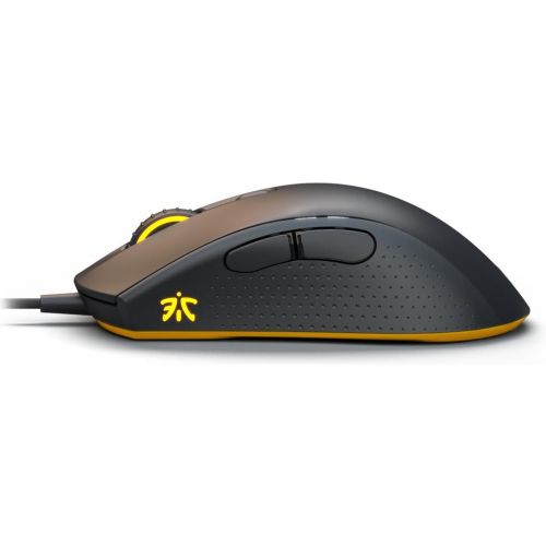  Fnatic Flick 2 Pro Gaming Esports Mouse (Pixart Optical Sensor with 12,000 CPI, 6 Buttons, Mechanical Mouse Switches, Multi-Color RGB Backlit, Right Hand) - Black