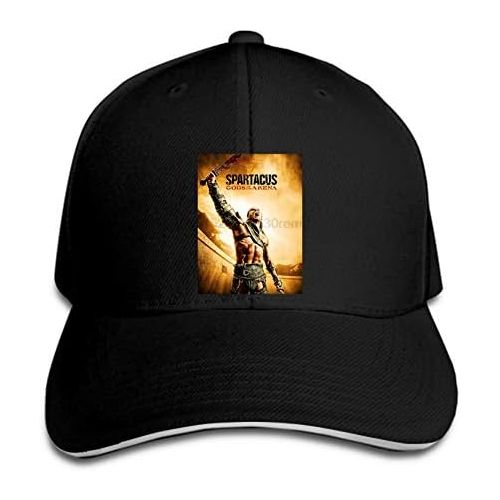  [아마존베스트]Fnito@ Baseball Cap Spartacus TV Show Gladiator Rebound Cap Reaches its Peak Black Hysteresis Adjustable Casual Hip Hop Funny Outdoor Peaked Cap