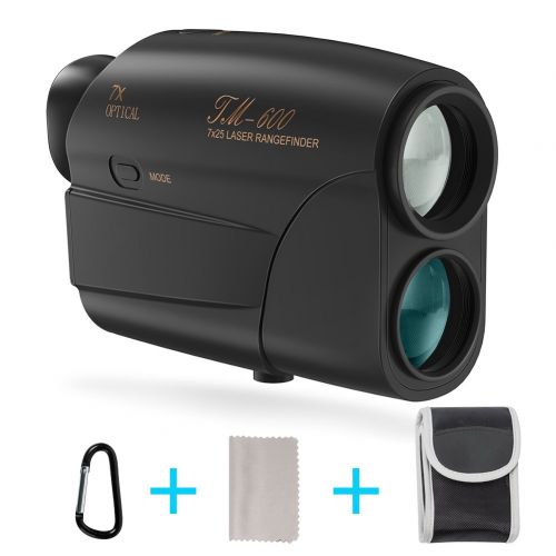  Fnova Laser Rangefinder, Hunting Range Finder Ranging 5-600 Yards, 1 Yd Accuracy, 7X Magnification Lens with Distance and Speed Mode for Golf,Racing,Archery,Survey, Laser Distance