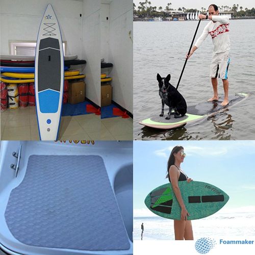  Foammaker FOAMMAKER Universal [34in x 9in] DIY Traction Non-Slip Grip Mat Pad, Versatile & Trimmable Sheet of EVA for SUP, Boat Decks, Kayaks, Surfboards, Standup Paddle Boards, Skimboards &