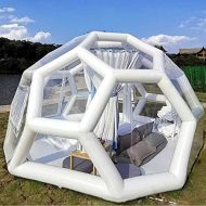 Foammaker Outdoor Transparent Tent, Single Layer Closed-Air Transparent Football Tent Outdoor Spherical Inflatable Luxurious Inflatable Bubble Tent Family Camping Backyard