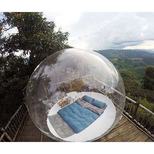  Foammaker Inflatable Bubble Igloo Tent Transparent 360° Dome with Air Blower Perfect for Outdoor Camping Product Showcase Advertising Event Exhibition