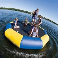 Foammaker Inflatable Water Trampoline Series Splash Padded Water Bouncer Inflatable Bouncer Jump Water Trampoline Bounce Swim Platform for Water Sports