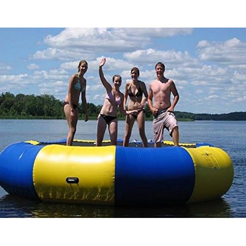  Foammaker Inflatable Water Trampoline Series Splash Padded Water Bouncer Inflatable Bouncer Jump Water Trampoline Bounce Swim Platform for Water Sports