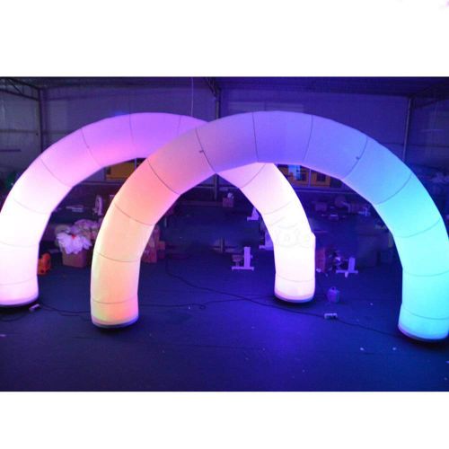  Foammaker Promotional LED Lighting Inflatable Arch Color Change Blow up Lighting Archway for Event Parties Toys (5m Width)