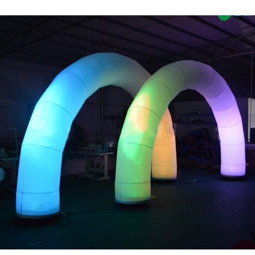  Foammaker Promotional LED Lighting Inflatable Arch Color Change Blow up Lighting Archway for Event Parties Toys (5m Width)