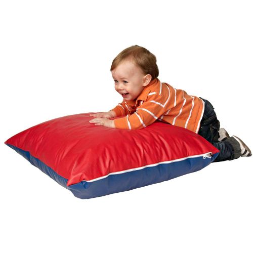  Foamnasium Shredded Foam Soft Play Pillow, Small, Red/Blue