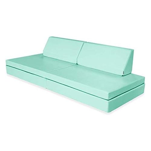  Foamnasium Blocksy Kids Couch, Mint