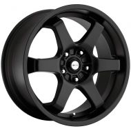 Focal 421B X Satin Black Wheel with Painted (16 x 7. inches /6 x 100 mm, 42 mm Offset)