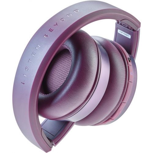  Focal Listen Circum Aural Premium Wireless Closed Back Headphones with 4.1 Wireless Technology aptX Compatible and Controls for Call & Music - Purple