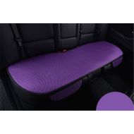 Fochutech 3Pcs Set Car Front Back Seat Cover Pad Mat Cushion Universal Fit Breathable Blanket Nonslip Auto Truck SUV Van Office (Purple)