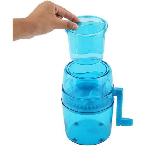  [아마존베스트]Focket Manual Shaved Ice Maker,1.1L Portable Hand Crank Snow Cone Machine Ice Crusher and Shaved Ice Machine Kitchen DIY Ice Cream Grinding Machine for Kids/Adults/Family