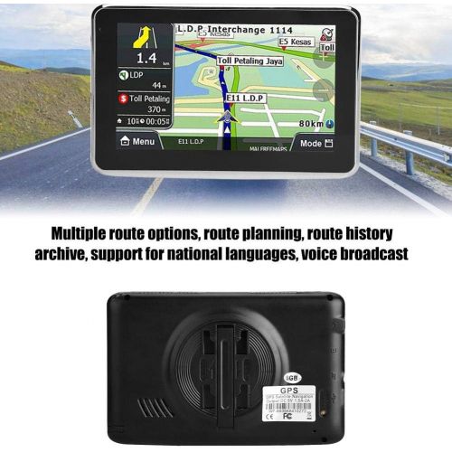  [아마존베스트]Focket GPS Navigation for Car,5 Inch Universal 256MB 8GB Touch Screen Portable Truck Navigator Locator MP3 FM Europe Map 508 Navigation Device Supports 2D 3D Dual navigation/USB 2.0/32G T