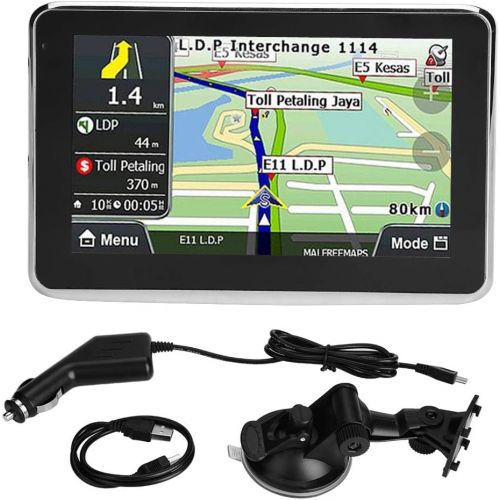  [아마존베스트]Focket GPS Navigation for Car,5 Inch Universal 256MB 8GB Touch Screen Portable Truck Navigator Locator MP3 FM Europe Map 508 Navigation Device Supports 2D 3D Dual navigation/USB 2.0/32G T