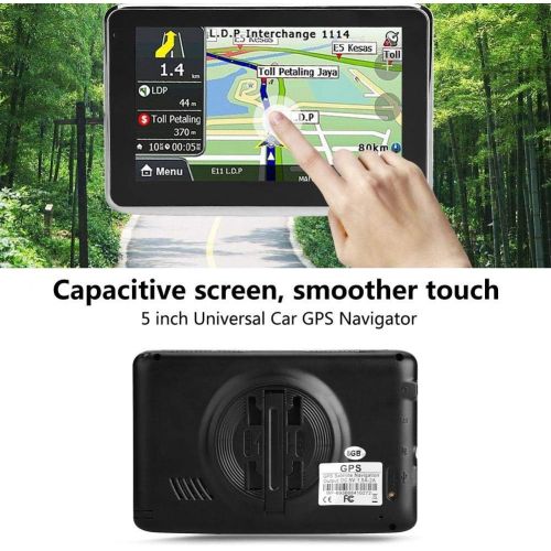  [아마존베스트]Focket GPS Navigation for Car,5 Inch Universal 256MB 8GB Touch Screen Portable Truck Navigator Locator MP3 FM Europe Map 508 Navigation Device Supports 2D 3D Dual navigation/USB 2.0/32G T