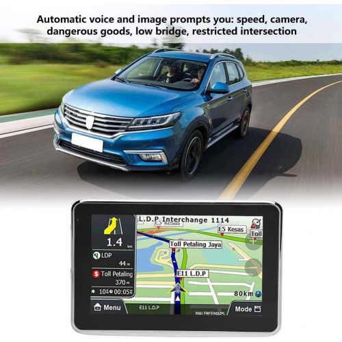  [아마존베스트]Focket GPS Navigation for Car,5 Inch Universal 256MB 8GB Touch Screen Portable Truck Navigator Locator MP3 FM Europe Map 508 Navigation Device Supports 2D 3D Dual navigation/USB 2.0/32G T