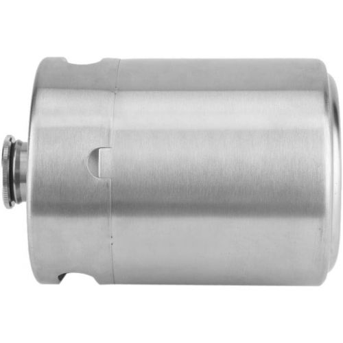  [아마존베스트]Focket Beer barrel made of stainless steel, practical mini beer barrel with two handles and spiral cover. Robust, durable and rustproof. Suitable for outdoor and indoor use (2 litres).