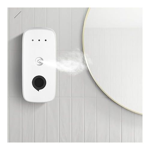  Wall Mounted Essential Oil Diffuser, 150ml Scent Air Machine Automatic Spraying Nano Atomizing Aromatherapy Diffuser Aroma Diffuser for Home Large Room Bathroom