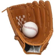 Baseball Glove, PU Leather Sports Baseball Mitts Ergonomic Baseball Fielding Glove, Right Hand Left Hand Gloves Youth Baseball Softball Gloves for Youth Adult Winter