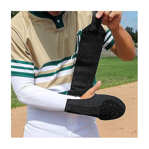  Sliding Mitt, Baseball Sliding Mitt for Right Hand, Youth and Adult Size, Baseball Softball Sliding Glove for Hand Protection, Softball Sliding Guard with Elastic Compression Strap