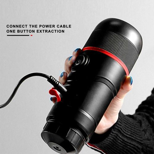  Fockety Coffee Maker, DC 12V Mini Portable Safety Protection Self Heating Capsule Coffee Machine Black USB Car Espresso Maker Electric Espresso Machine with Reusable Coffee Capsule for Tra