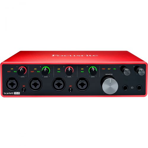  Focusrite Scarlett 18i8 Recording Package with MXL Genesis and M-Audio Limited Edition BX8 Pair