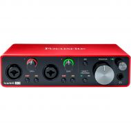 Focusrite},description:This recording package includes a powerful interface, a microphone, tripod stand, pop filter, cables and headphones.Focusrite Scarlett 2i2 (J35205)With Scarl
