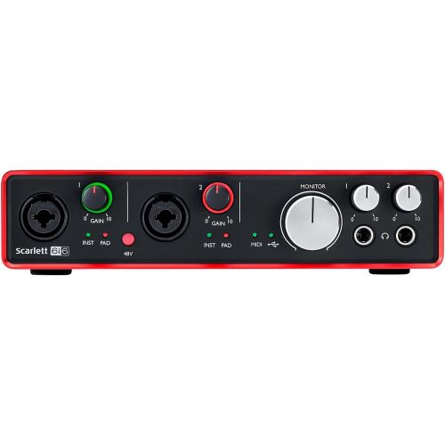  Focusrite},description:The second generation Scarlett range is packed full of upgrades. Scarlett generation 2 features super-low latency that will bring confidence to your performa