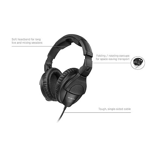  Focusrite Scarlett 18i20 3rd Gen USB Audio Interface and Sennheiser Professional HD 280 PRO Over-Ear Monitoring Headphones,Black