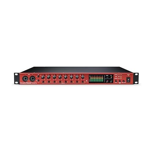  Fo­cus­rite Clar­ett+ Oc­to­Pre Pro­fes­sion­al Qual­ity 8-in/8-out ADAT Mic Preamp for Mu­sic Pro­duc­tion, with High Dy­nam­ic Range, Ul­tra-low Noise, and All-ana­logue Air