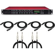 Focusrite Scarlett OctoPre 8-Channel Mic Pre Expansion Bundle with Four XLR Cables (25 feet.) and Two 1/4-inch TRS Cables (6 feet.) (7 Items)