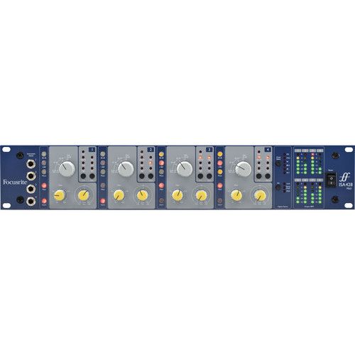  Focusrite ISA428 MkII Rackmount 4-Channel Microphone Preamp