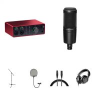 Focusrite Scarlett 4i4 4th Generation USB-C Audio Interface Recording Kit