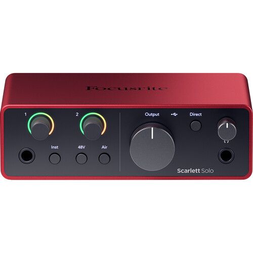  Focusrite Scarlett Solo Studio USB-C Audio Interface with Microphone and Headphones (4th Generation)