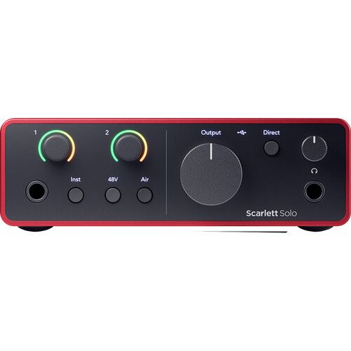  Focusrite Scarlett Solo Studio USB-C Audio Interface with Microphone and Headphones (4th Generation)