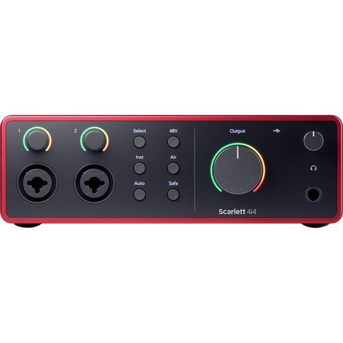  Focusrite Scarlett 4i4 USB-C Audio/MIDI Interface (4th Generation)