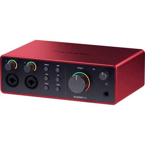  Focusrite Scarlett 4i4 USB-C Audio/MIDI Interface (4th Generation)