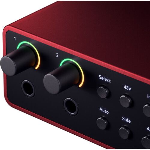  Focusrite Scarlett 4i4 USB-C Audio/MIDI Interface (4th Generation)