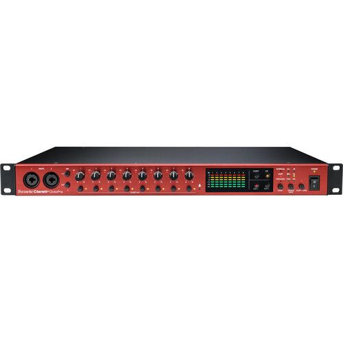  Focusrite Clarett+ OctoPre Eight-Channel Preamp with 24-Bit / 192 kHz Conversion and ADAT I/O