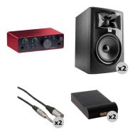 Focusrite Scarlett Solo USB-C Audio Interface (4th Generation) Kit with JBL 305P MkII Speakers