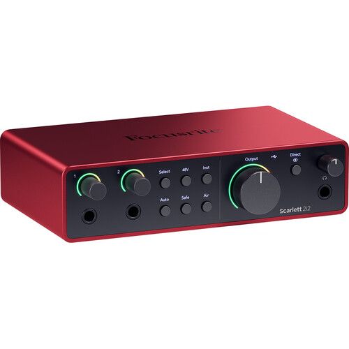  Focusrite Scarlett 2i2 Studio USB-C Audio Interface with Microphone and Headphones (4th Generation)