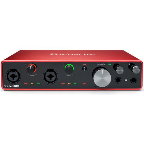  Focusrite Scarlett 8i6 8x6 USB Audio/MIDI Interface (3rd Generation)