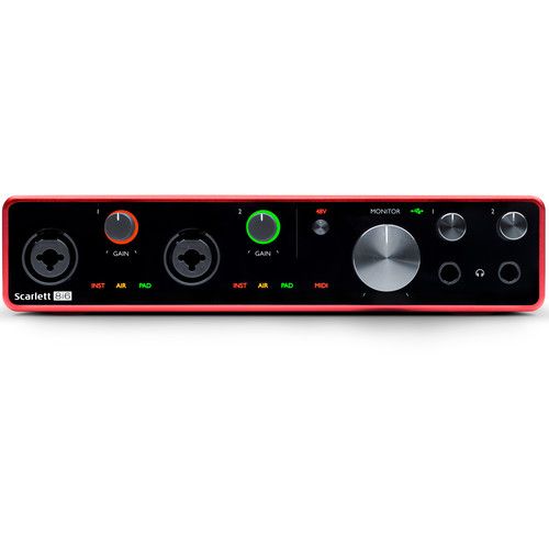  Focusrite Scarlett 8i6 8x6 USB Audio/MIDI Interface (3rd Generation)