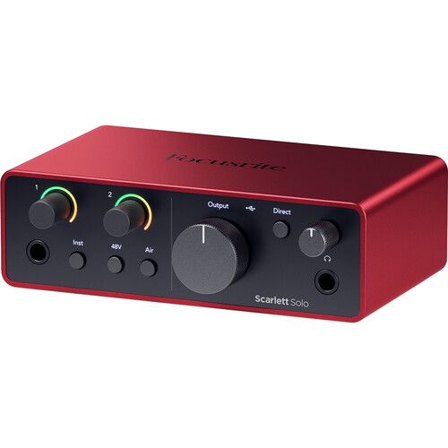  Focusrite Scarlett Solo USB-C Audio Interface (4th Generation)