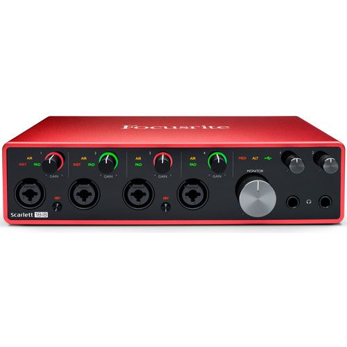  Focusrite Scarlett 18i8 USB-C Audio/MIDI Interface (3rd Generation)