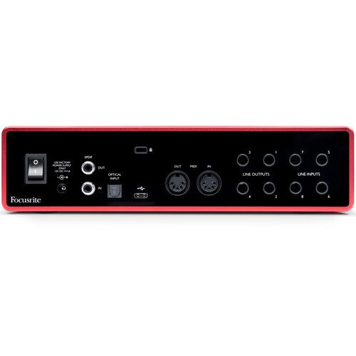  Focusrite Scarlett 18i8 USB-C Audio/MIDI Interface (3rd Generation)