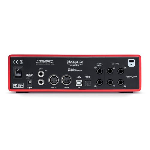  Focusrite Scarlett 18i8 (2nd Gen) USB Audio Interface with Pro Tools | First